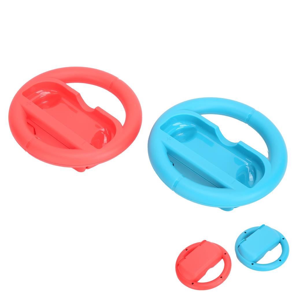 1 Pair Racing Steering Wheel Red and Blue Steering Wheel Grip for Switch Switch Lite