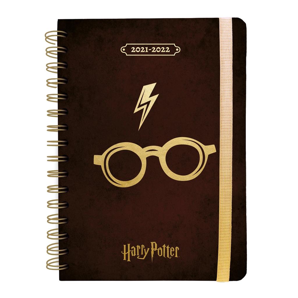 HARRY POTTER 2021-2022 Lightning Bolt & Glasses A5 Notebook