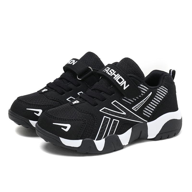 Middle school and university children's soft-soled running shoes, casual classmates, boys' sports shoes, spring and autumn mesh breathable fashion le