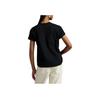 Polo Ralph Lauren Plain Knit Crew Neck Short Sleeve Regular T-Shirt Women T-Shirts Black 211971712-002