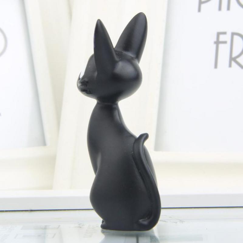 Diy Cute Cartoon Black Cats Japanese Anime Figurine Resin Kawaii Cat Desktop Decor Fairy Garden Miniatures Garden Home Decor