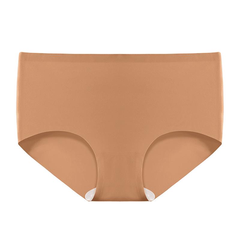 7A Mulberry Silk Women's Mid-Waist Seamless Briefs with Antibacterial Crotch and Butt Lifting Design