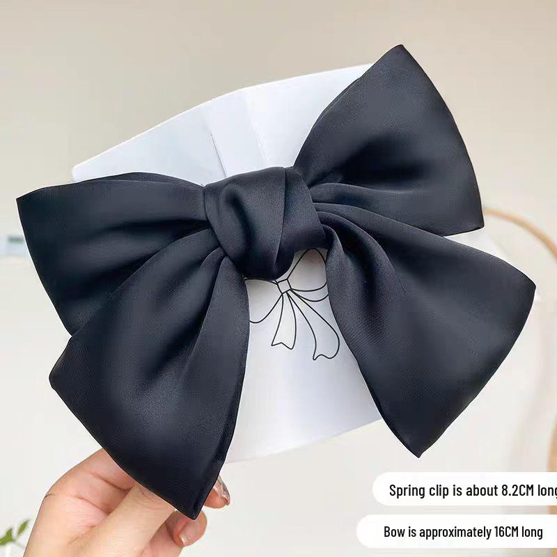 Large Red Bow Hair Clip Headwear for Women - 2025 Edition: Stylish Hair Accessory for Back of Head