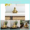 Creative Golden Yoga Dog Home Dcor Resin Art Decorative Piece For Modern Interiors