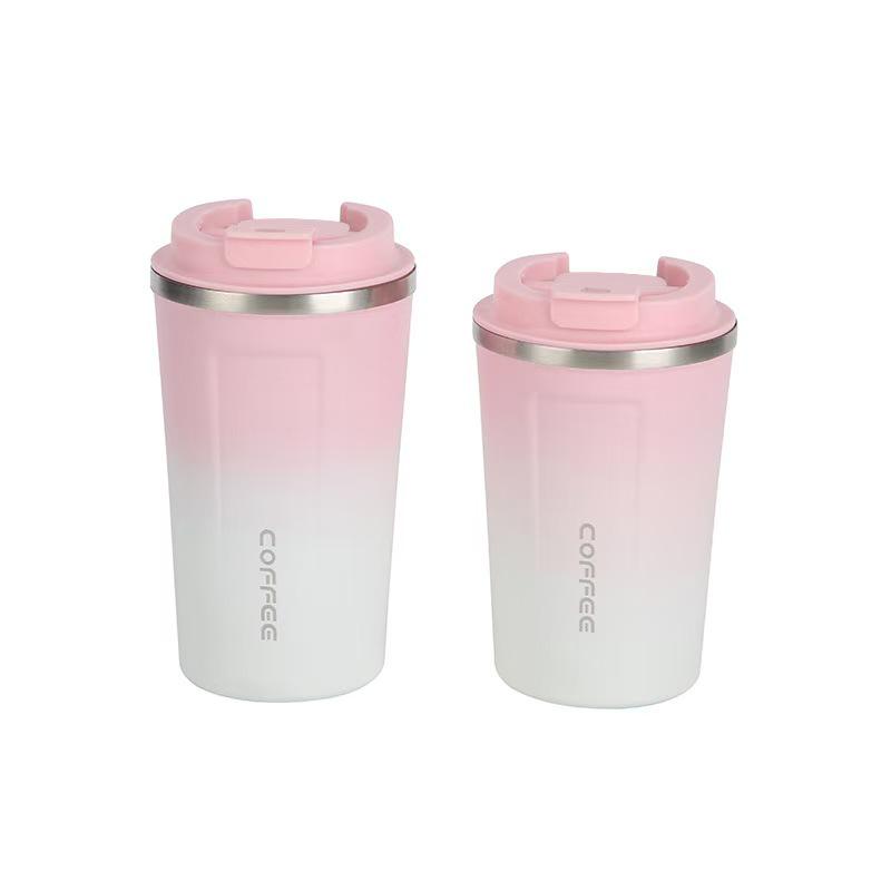 Large Capacity 304 Stainless Steel Coffee Cup with Silicone Sleeve - Double-Wall Vacuum Insulated Travel Mug
