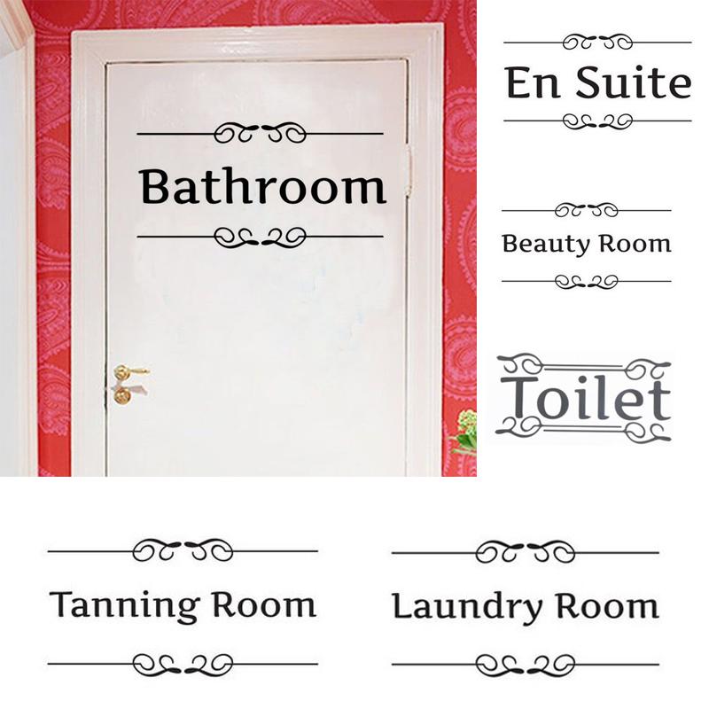 

Водостойкая наклейка на туалет, наклейка на дверь, ванная комната, отель, виниловые наклейки на стену, самоклеющиеся обои