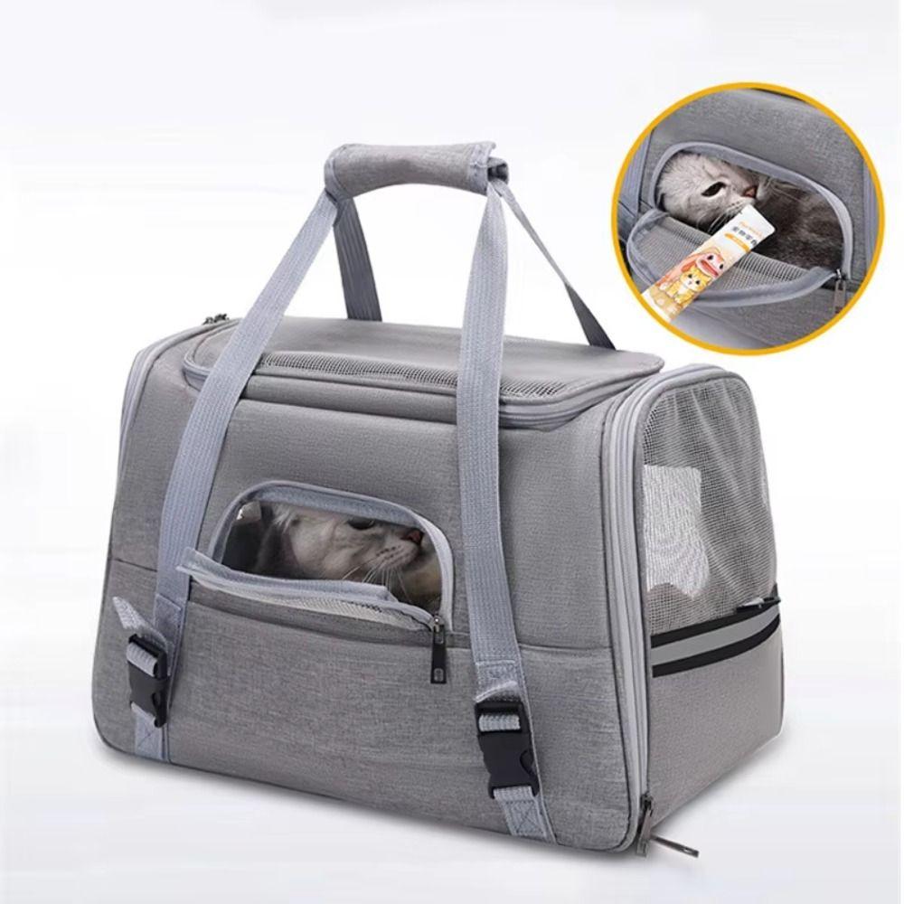 Collapsible Cat Bag Soft Sided Dog Carrying Case Easy Storage Pet Carrier  Rabbit