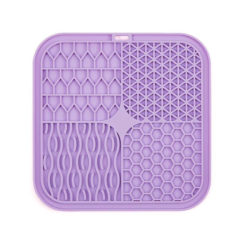 Silicone Lick Pad Slow Feeder Mat with Suction Cups, Food-Grade Pet Feeding Placemat