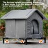 Winter Outdoor Cat House Warm Windproof Washable Cat Shelter Insulated Animals Cave Cold Weather Nest For Backyard Garden Garage