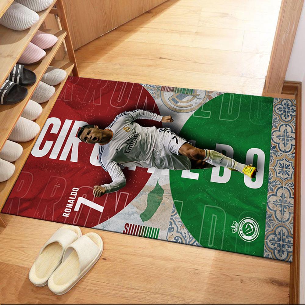 Dywanik Cristiano Ronaldo 5 Wzór do Przedpokoju Holu Pokojów Dziecięcych Salonów Antypoślizgowy Dywan Anime Wystrój Biura