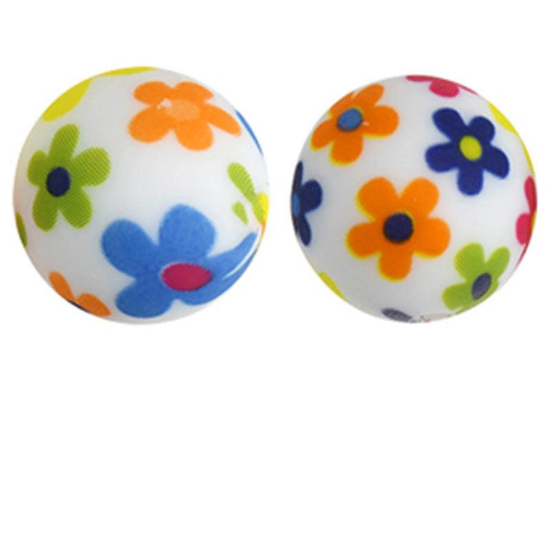 10PCS/Lot 15MM Christmas Tree Snowflake Halloween Pattern Food Grade Silicone Beads For DIY Making Bracelet Keychain Accessories