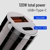 120W Fast Charging Mini Car Charger with Invisible Design for Cigarette Lighter