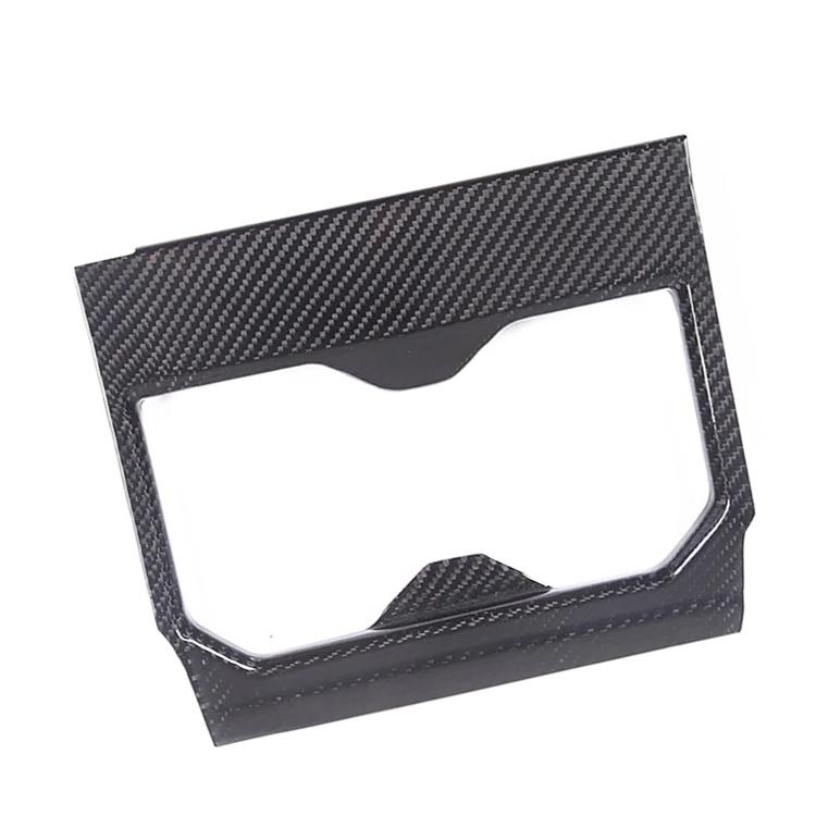 For 2022-2023 Toyota Tundra Real Carbon Fiber Car Interior Accessory Center Console Cup Holder Panel Decorative Cover