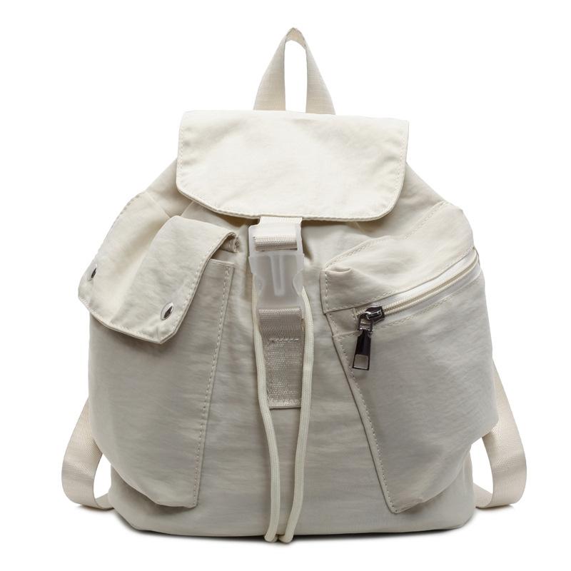 Large-capacity student party early spring new leisure niche design handbag commuting versatile canvas backpack