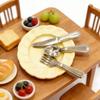 Miniature Cutlery Set Model Figure For 1/12 Doll House Landscape Accessories Detailed Realistic Kitchen Decoration Items