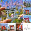 Multi-sizes Torii Gate Japanese Aquarium Decor Miniature Ornament Garden Shrine Shinto Landscape Micro Decoration Simulation