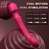 10 Modes Dual Motor Powerful Vibrator G Spot Massager Clitoris Stimulator Dildo Whole Body Silicone Anal Plug Toy for Women