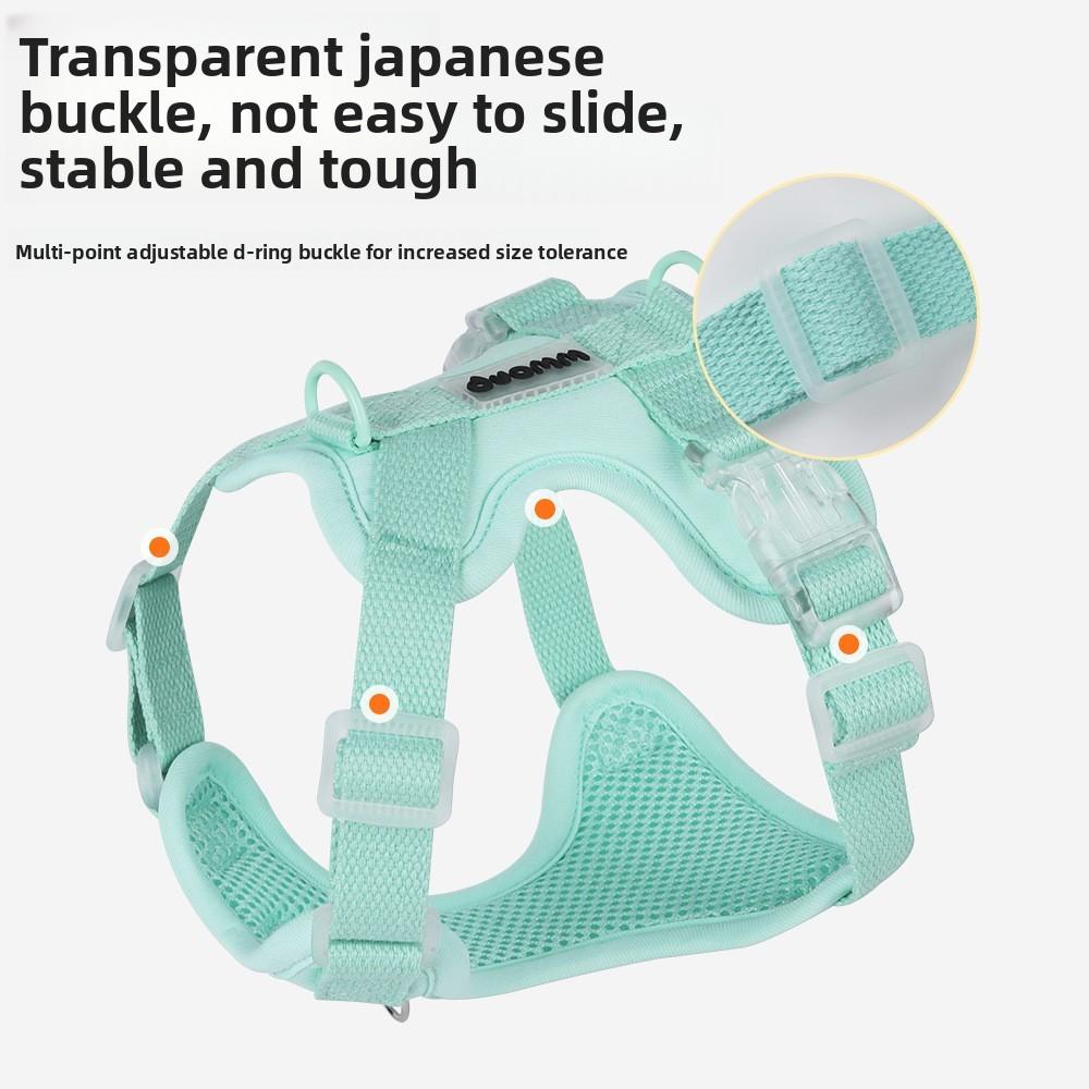 Pet Vest Harness For Small Dogs Polyester No Stretch With Adjustable Sizes For Puppy Walking