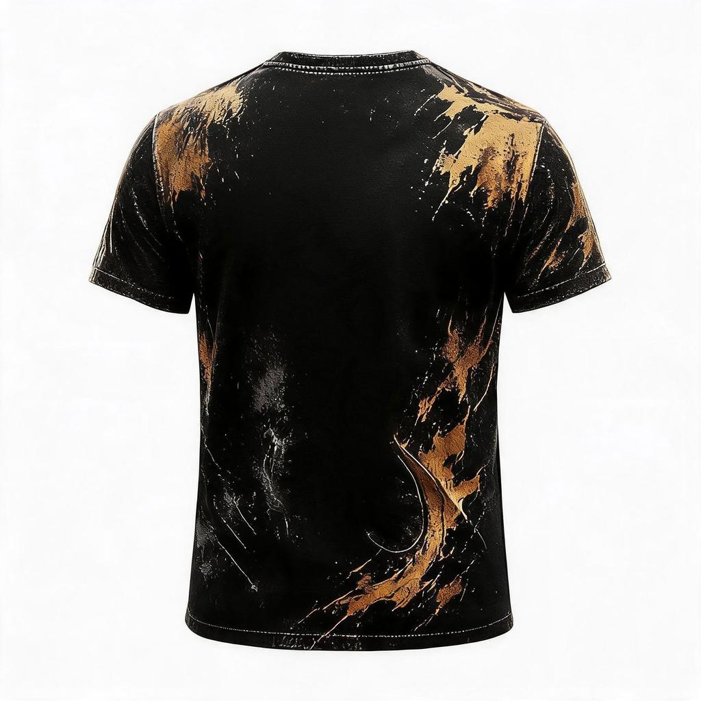 Men's Halloween Print V-Neck T-Shirt