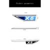 2 teile/satz Für BMW X6 auto Kotflügel Metall Aufkleber Außen Dekorative Abziehbilder Änderung Auto Emblem Zubehör
