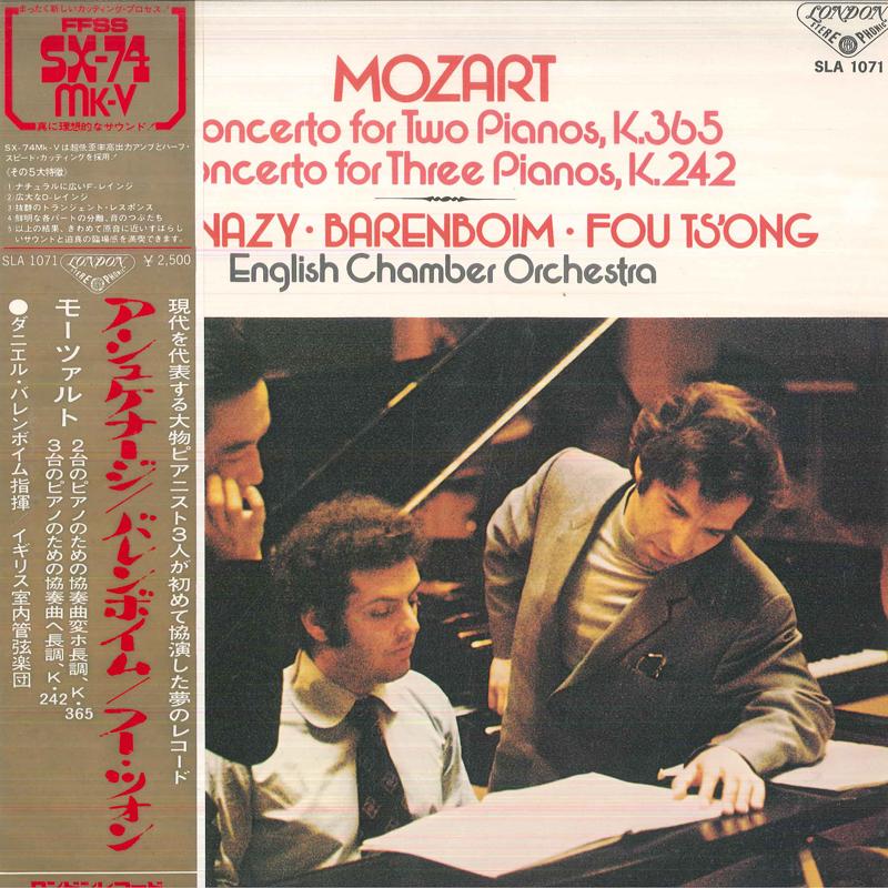 

LP Record VLADIMIR ASHKENAZY, DANIEL BAREBOIM - Mozart: Concerto For Two Pianos K.3 SLA1071 LONDON 1975 Japan Obi Classical Used