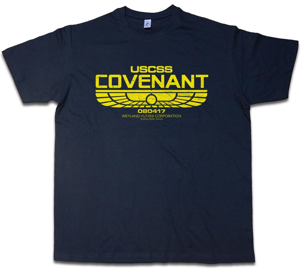 USCSS COVENANT II T-Shirt Mens Womens Tees Top Prometheus Alien Yutani Logo Corp Ripley