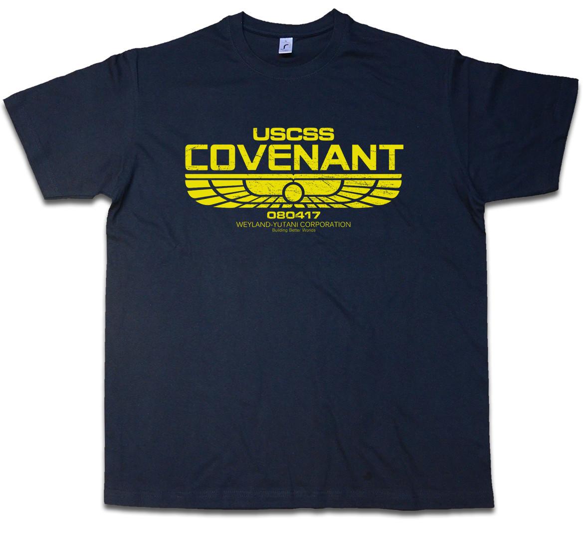 Футболка USCSS COVENANT II Мужская Женская Топ Прометей Чужой Логотип Yutani Corp Рипли XL