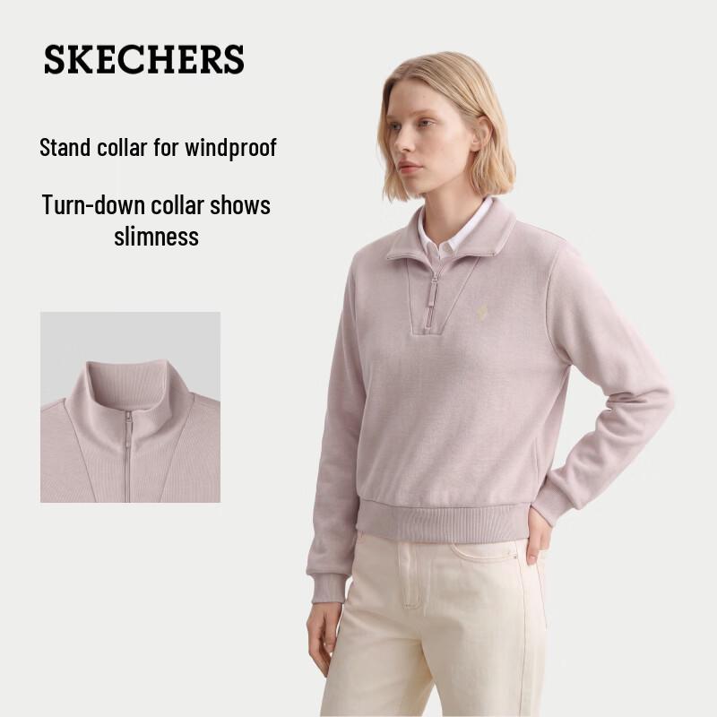 Skechers Women's Half-Zip Stand Collar Sweatshirt
