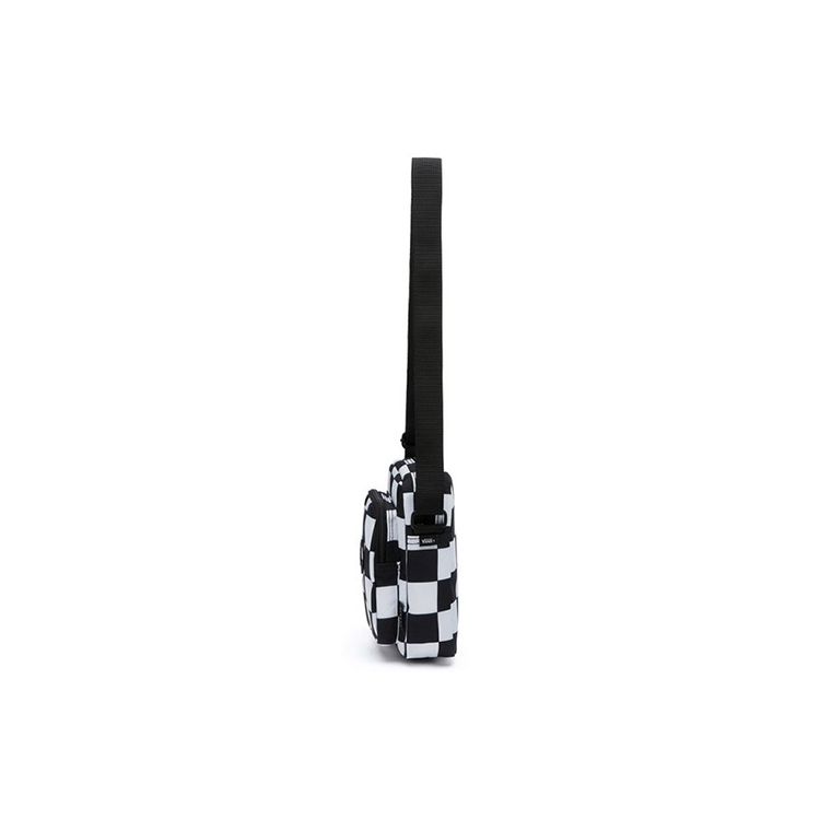 Vans Trend Acc Logo Checkerboard Polyester Shoulder Crossbody Bag Unisex bags Black White VN0A4P4MJ0Z