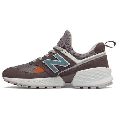 Nb 574 Sport Material Șireturi Pantofi sport casual cu profil jos Bărbați pantofi sport Mov MS574GND