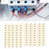 100Pieces Without Insulated Male To Male Electrical Adapters With High Conductives Brass for Electronics and Solar