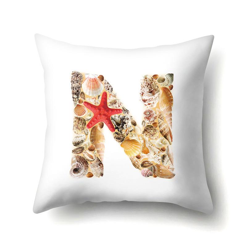 Polyester Pillowcase Automobile Decoration Home 26 English Letter Printed Pillowcase