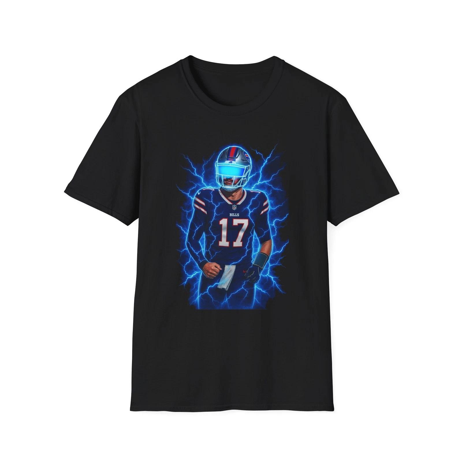 Josh Allen Buffalo Bills Unisex T-Shirt, Electrifying Football Fan Tee, XXXL