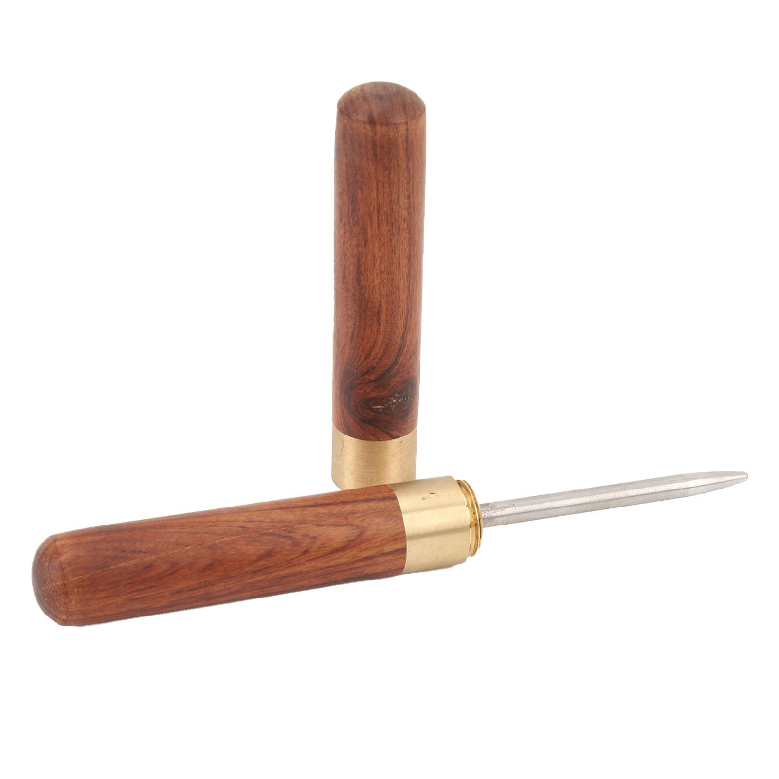 

Шило для натяжки струн ракеток из нержавеющей стали, инструмент для струнной машины с деревянной ручкой для тенниса и бадминтона