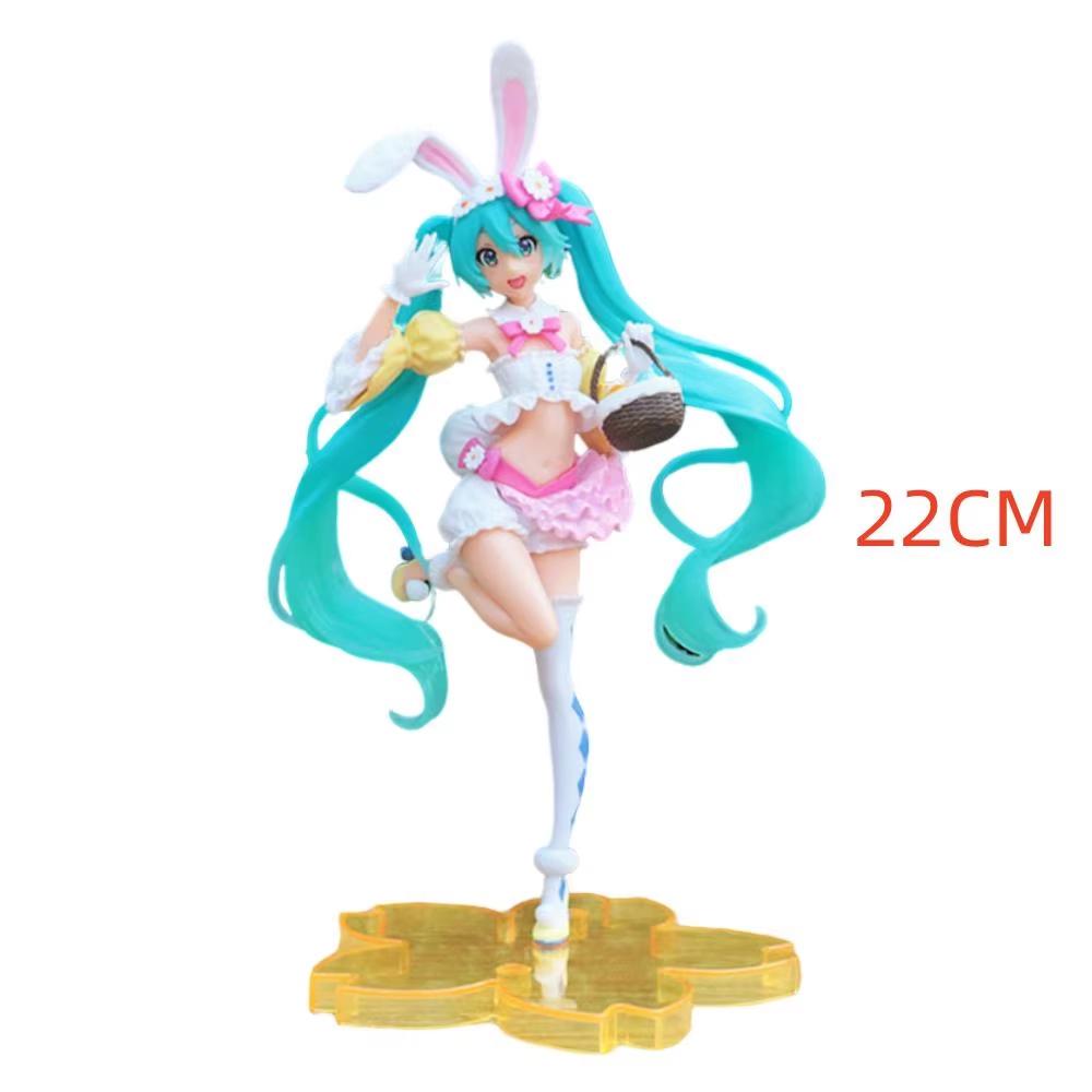 Anime Hatsune Miku Figure Wedding Dress Action Figures Kawaii Swimsuit Vocaloid Pvc Collectible Model Toys Girl Gift