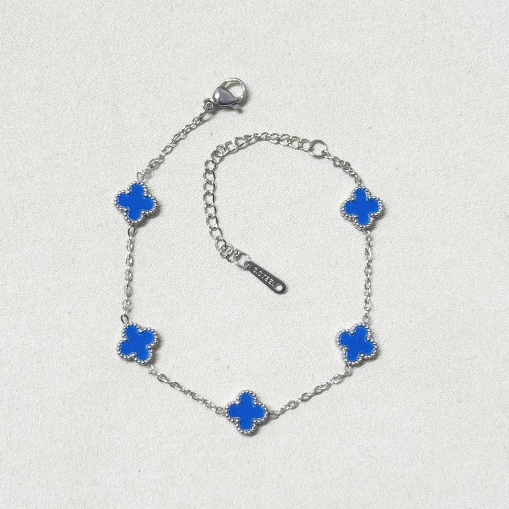 Mini Titanium Steel Four-leaf Clover Bracelet 9mm Classic Fashion High-end Women's Bracelet