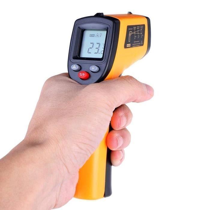 Infračervený teploměr - COBYE - Laser - Teplota -50 až 400°C - Podsvícený LCD displej