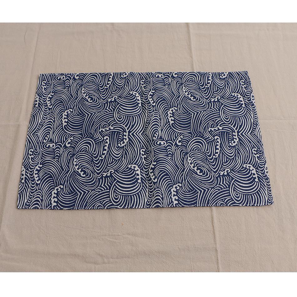 Bawełniano-lniany dwuwarstwowy podkładka stołowa w stylu japońskim 30x45cm, Tło do zdjęć jedzenia, Obrus kuchenny, Serwetki 2pcs&Rectangular gray