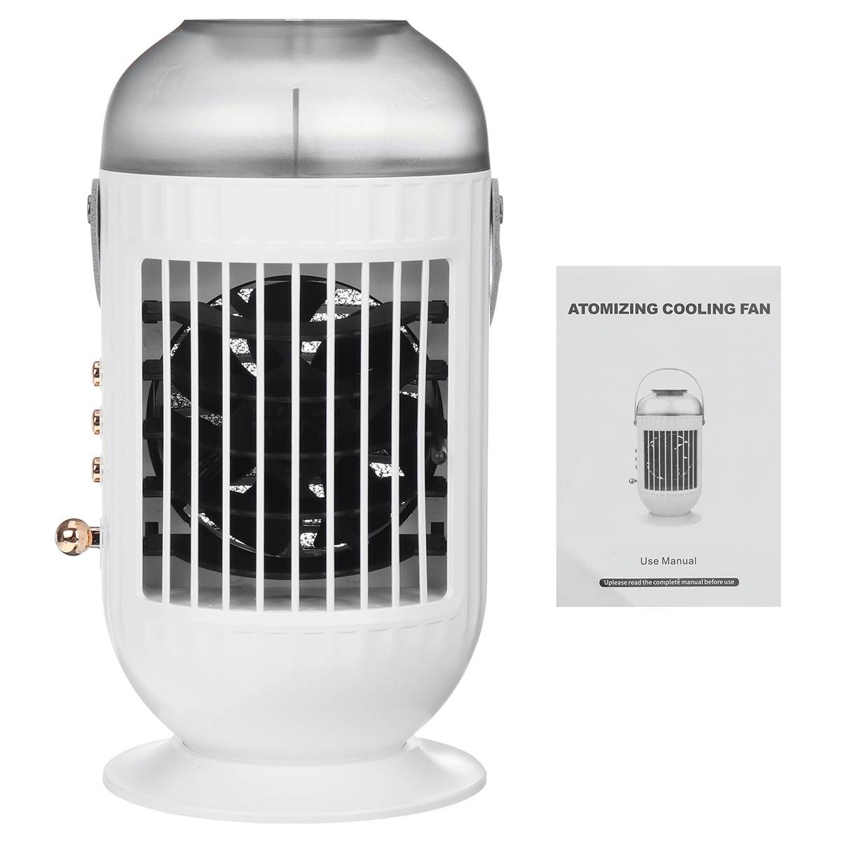 

Портативный кондиционер USB-охладитель воздуха с отрицательными ионами, спрей-увлажнитель, вентилятор водяного охлаждения, мини-кондиционер для домашнего офиса White