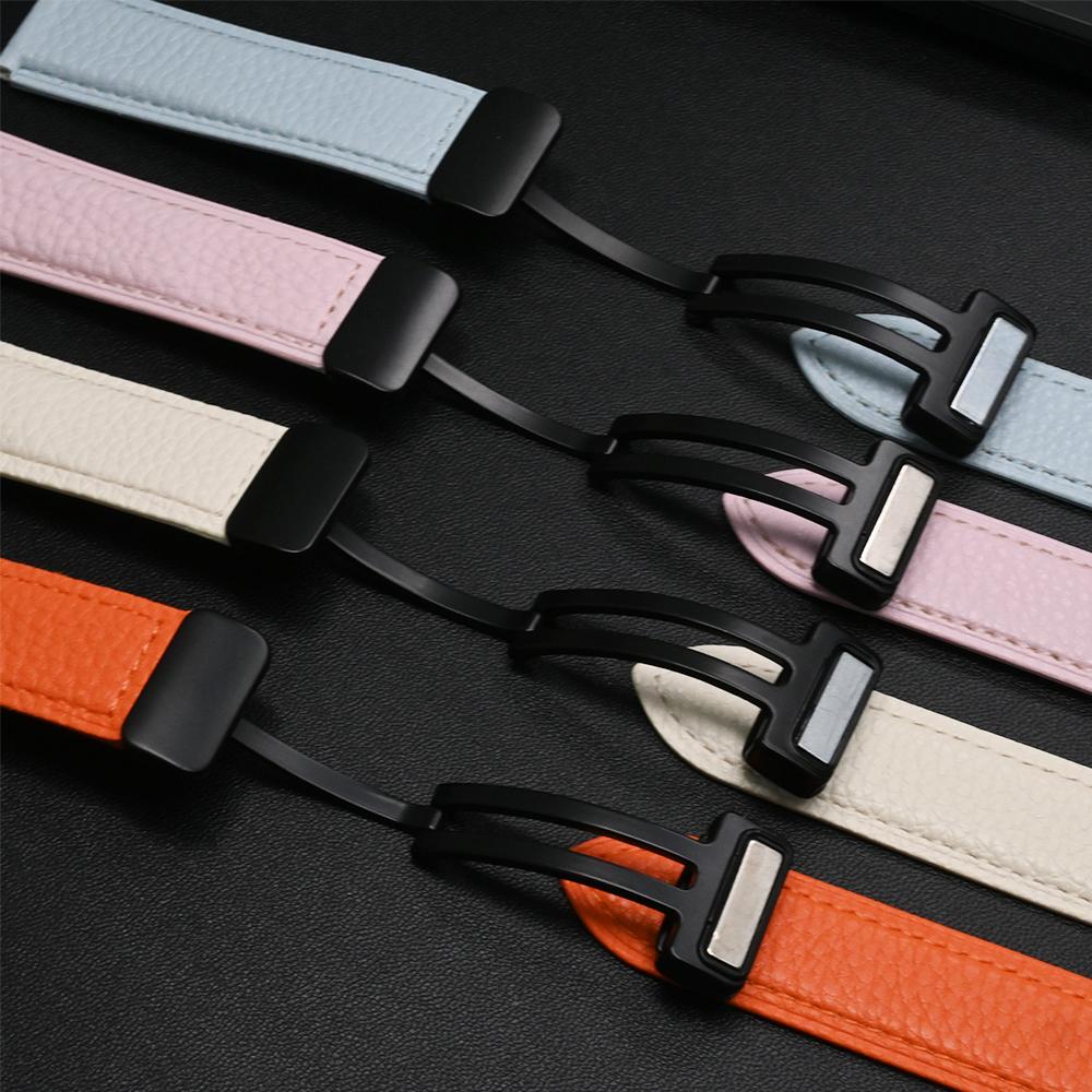 Leather for Samsung Galaxy Watch 8 44mm 40mm 8 Classic 46mm Band Smartwatch Accessory for Galaxy Ultra 47mm 2025 Magnetic Strap