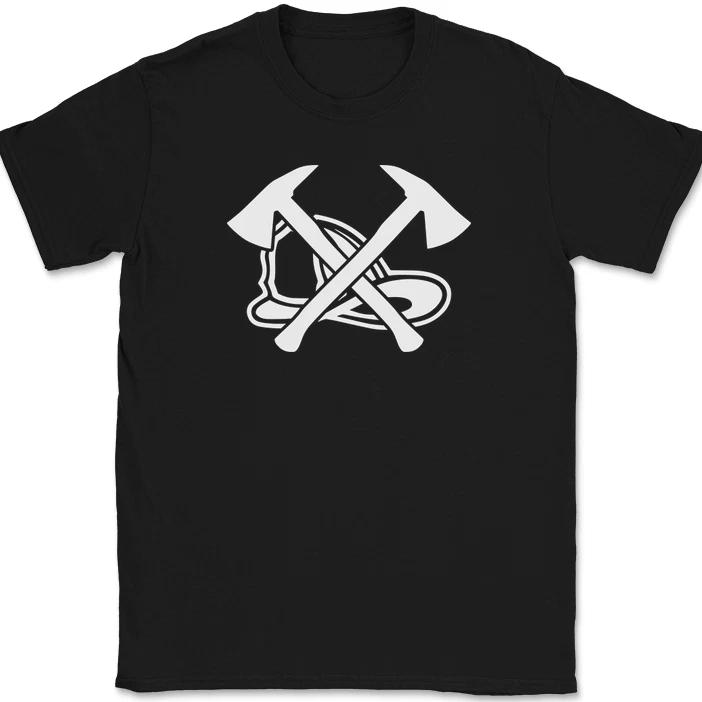 Fireman Axe T-Shirt Firefighter Job Related Support The Red Graphic Tee