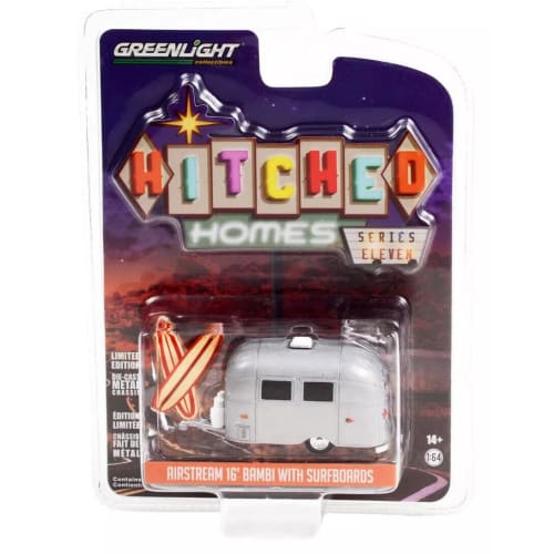 Greenlight 1/64 Scale Airstream 16' Bambi Surfboard Trailer