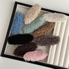 Autumn-Winter Colorful Lambswool Hair Clip - Retro Candy Plush Bangs Hairpin Accessory