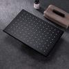 12 Inches Square  Rainfall Brass Black  Top Shower Head