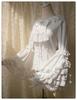 Lolita Blouse Princess Long Round Milky Lolita Ruffle Princess Perfect for Tea Gothic Gothic Blouse Shirt [cnstone] Shirt, Sleeves, Sleeves, Collar,