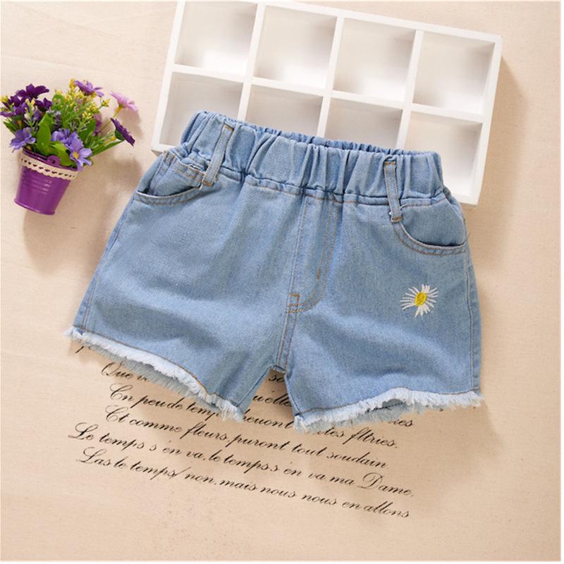 

Стильные летние джинсовые шорты для девочек для детей - Модная верхняя одежда для детей среднего и старшего возраста 150 cm