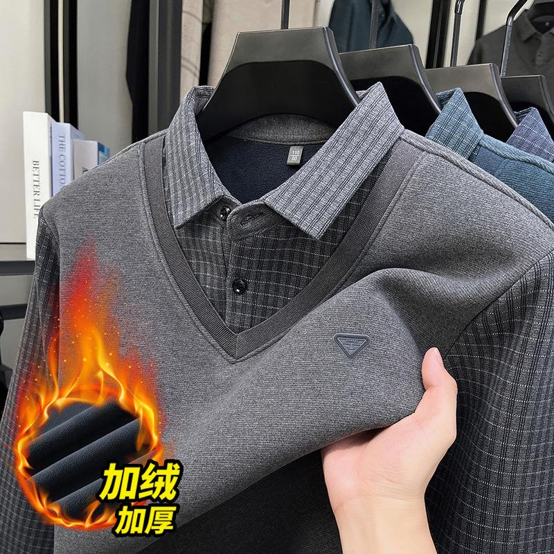 Men s Long Sleeve Lapel Collar M
