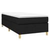 Maison Exclusive - Sommier à lattes de lit avec matelas Noir 90x190 cm Tissu