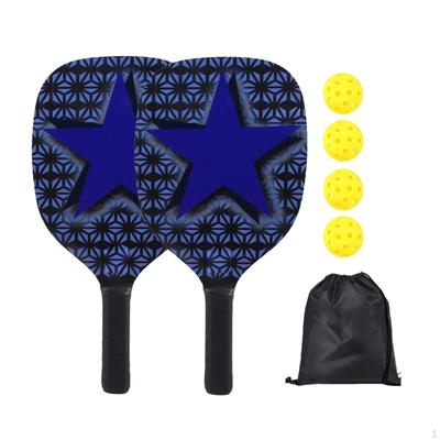 Pickleball Paddles Set of 2 with Storage Bag Racquets for Indoor Outdoor