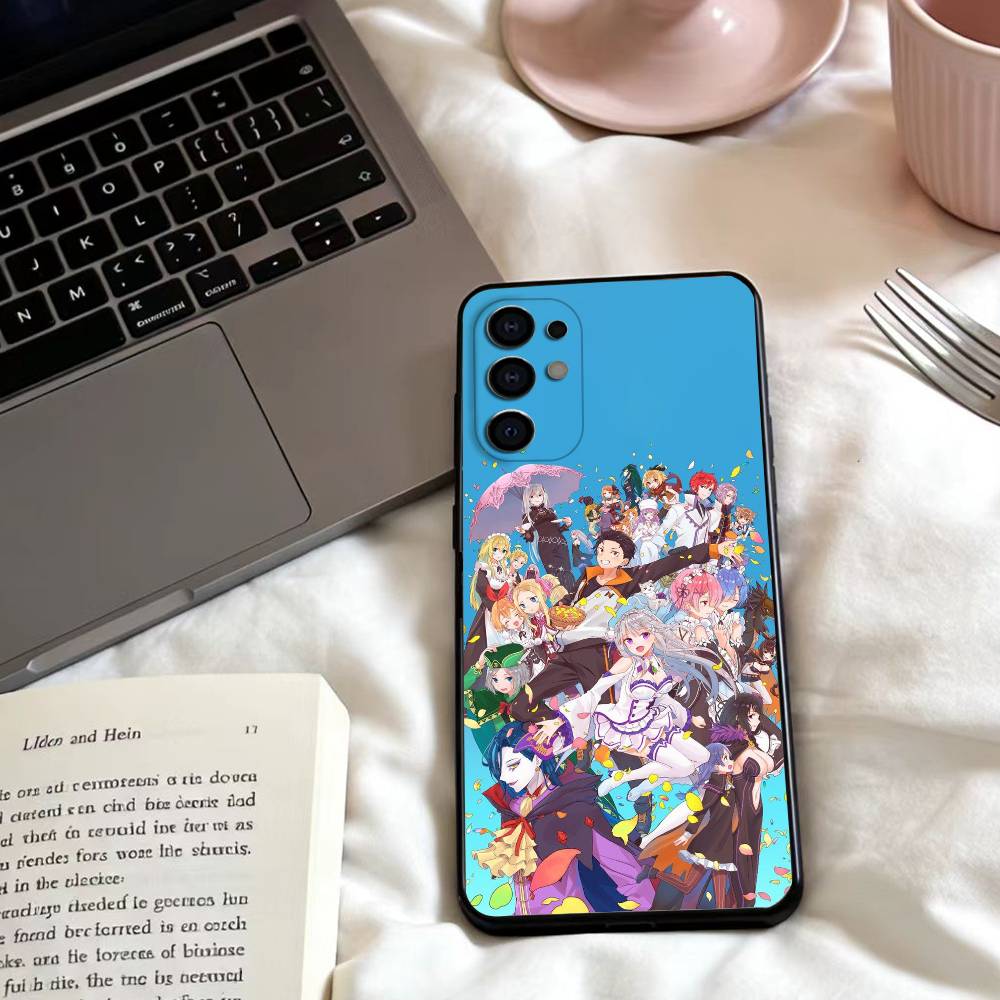 R-Re ZERO Starting Life in Another World Phone Case For Samsung S25,24,23,22,30,21,10,9,Ultra,Plus,Lite,FE,4,5 G Soft Black Case